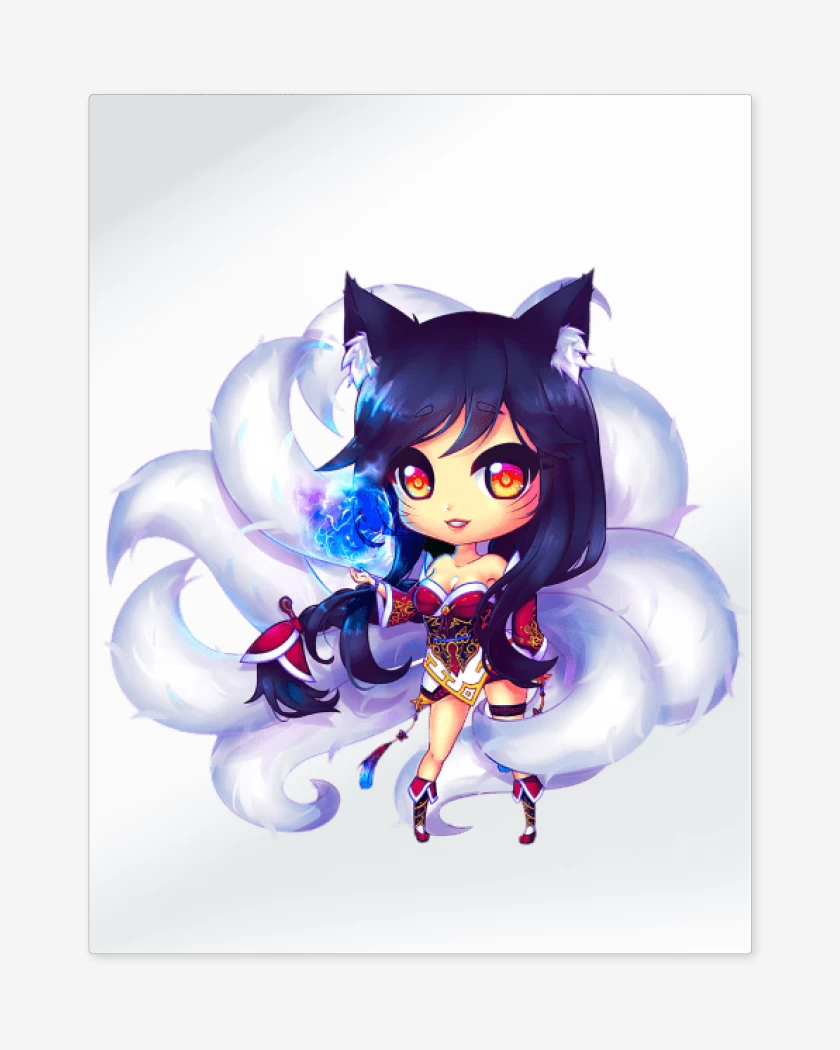 Print metalico Blanco de Ahri 2