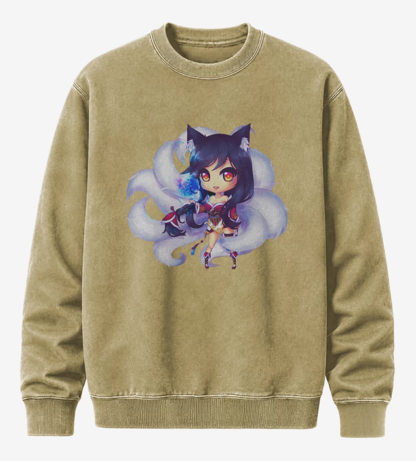 Poleron Polo Acid Wash Beige de Ahri 2