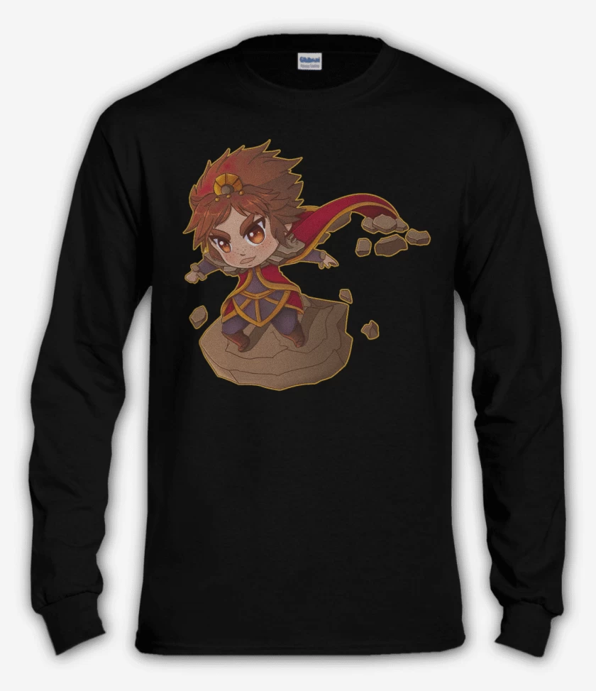 Polera manga larga Negro de Taliyah