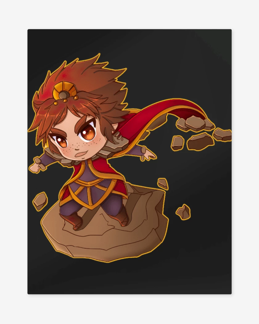 Print metalico Negro de Taliyah