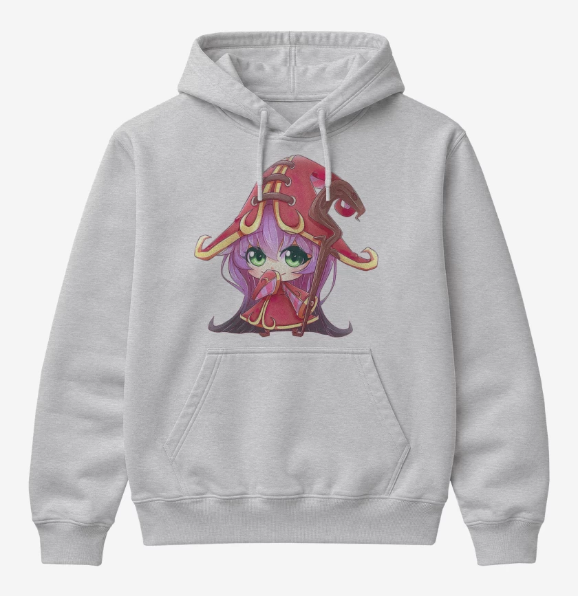 Poleron Canguro básico Gris Melange de Lulu