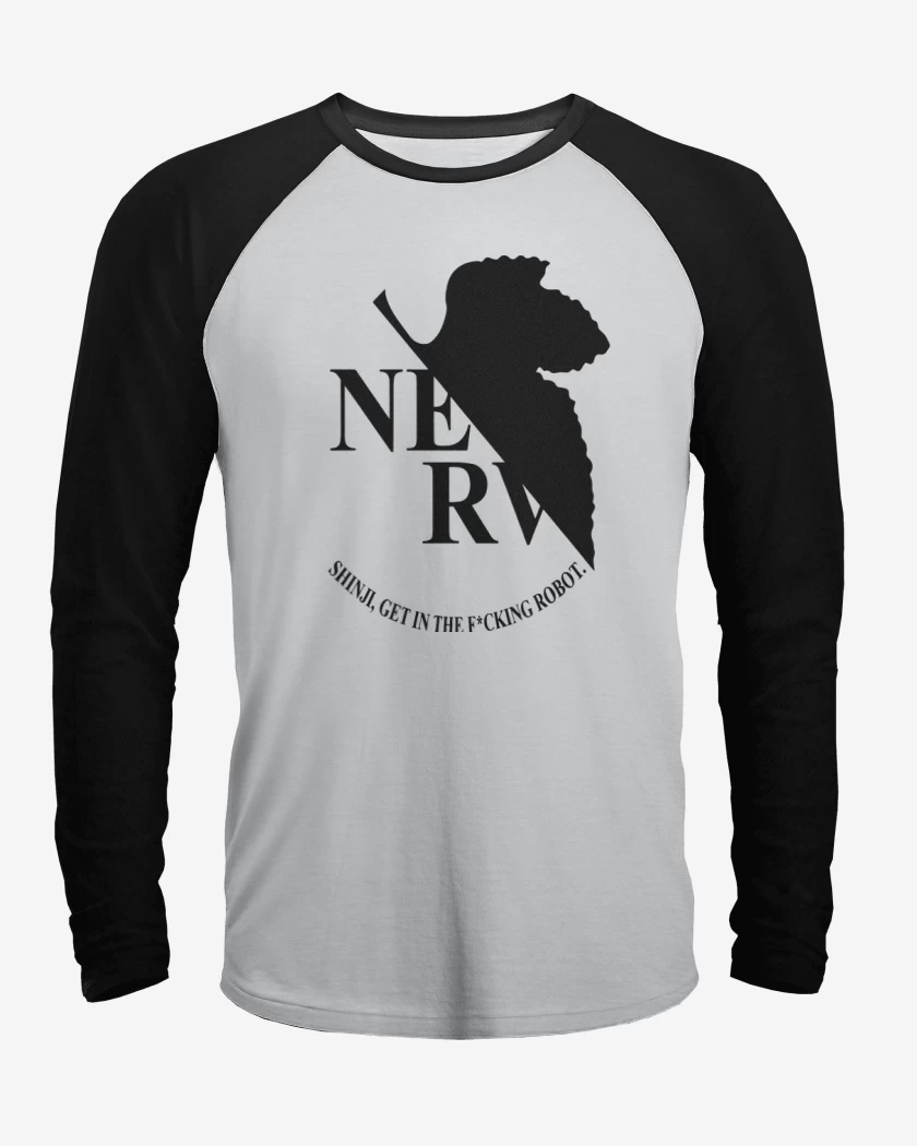 Polera Raglan Blanco / Negro de Nerv
