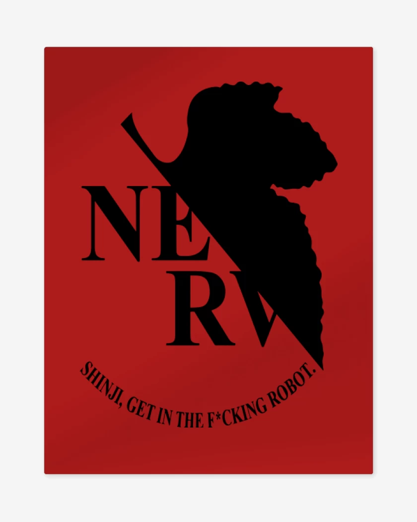 Print metalico Rojo de Nerv