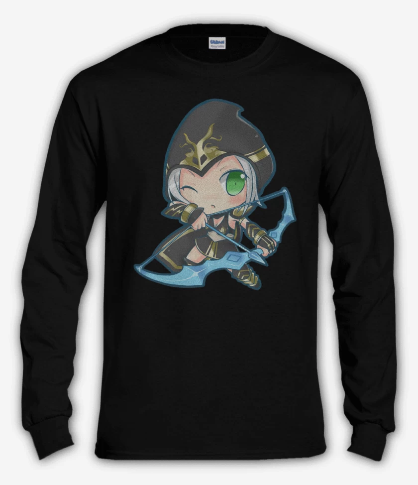 Polera manga larga Negro de Ashe nro 2