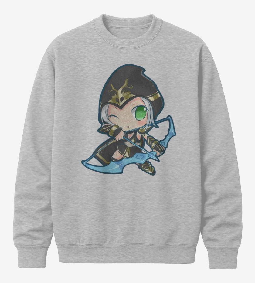 Poleron polo Gris Melange de Ashe nro 2
