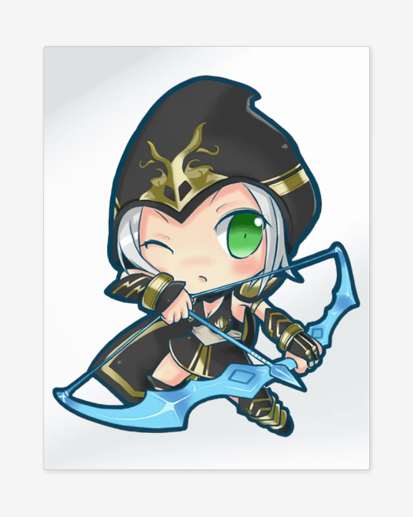 Print metalico Blanco de Ashe nro 2