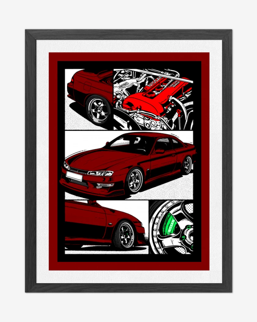 Cuadro decorativo Rojo de Silvia S14