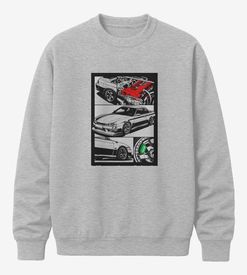 Poleron polo Gris Melange de Silvia S14
