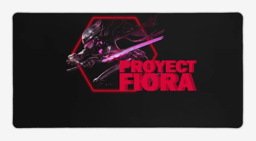 Mouse pad Gamer Negro de Proyect Fiora