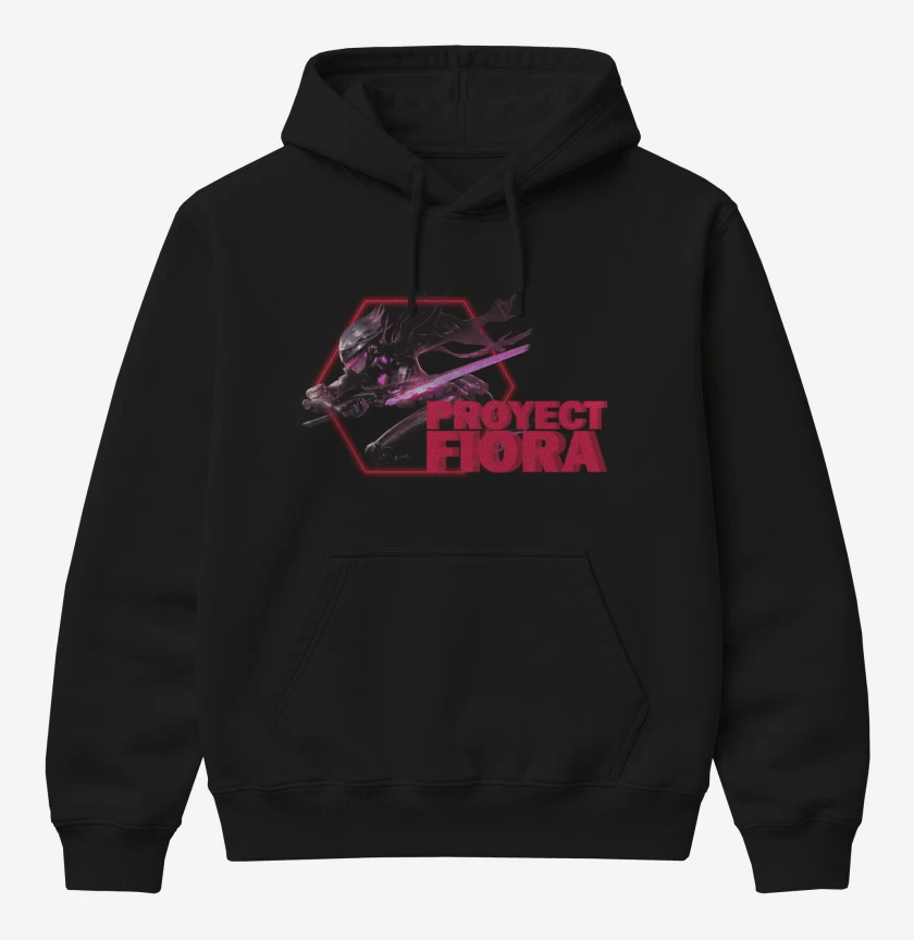 Poleron Canguro básico Negro de Proyect Fiora