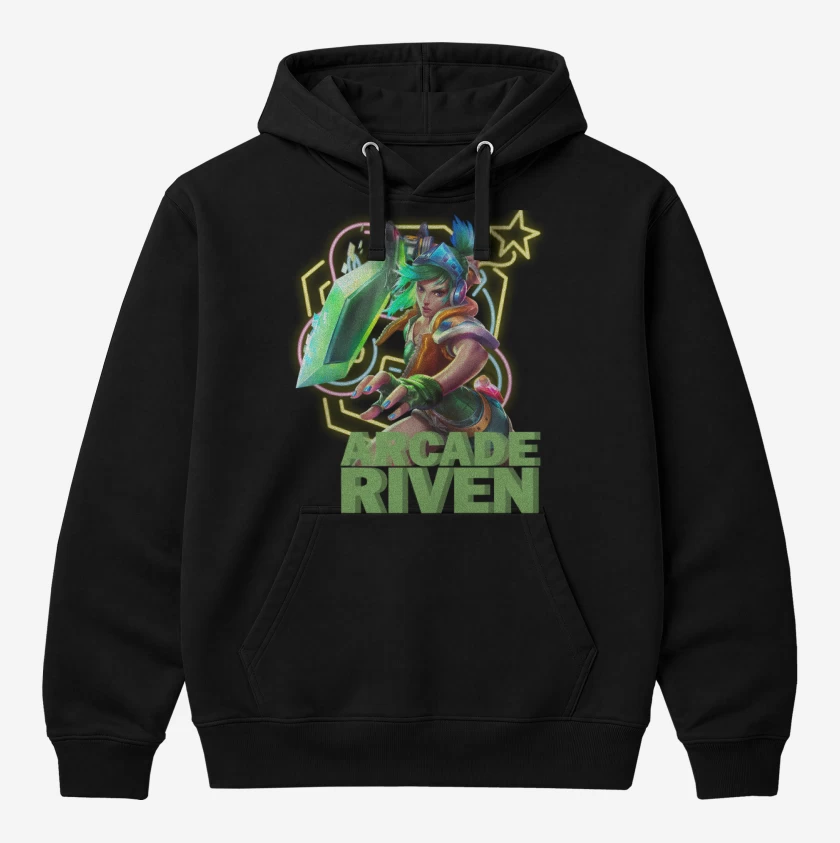 Polerón Canguro Negro de Arcade Riven