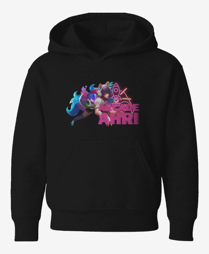 Poleron de niño Negro de Arcade Ahri