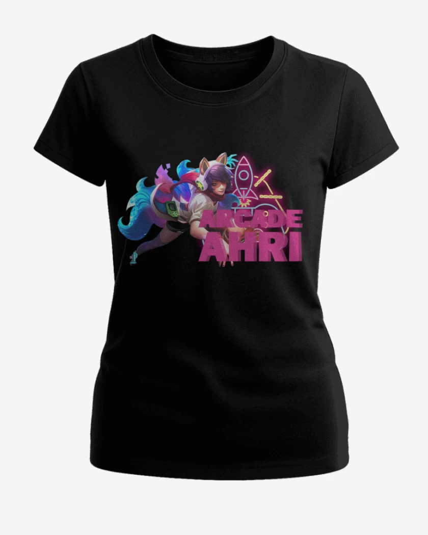 Polera de Mujer Negro de Arcade Ahri