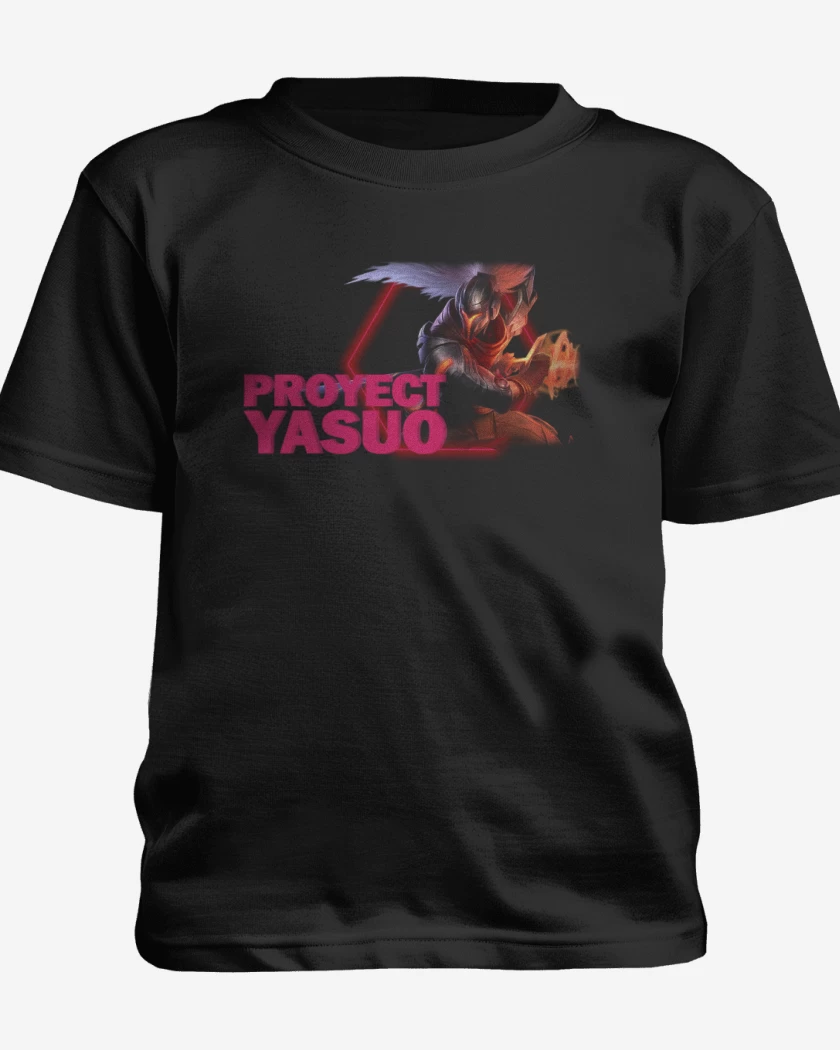 Polera de niño Negro de Proyect Yasuo 2