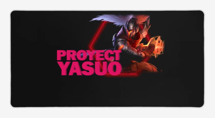 Mouse pad Gamer Negro de Proyect Yasuo 2