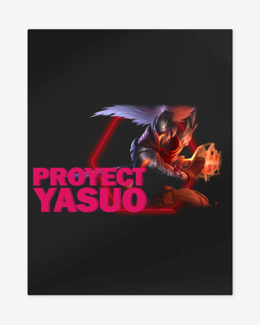Print metalico Negro de Proyect Yasuo 2