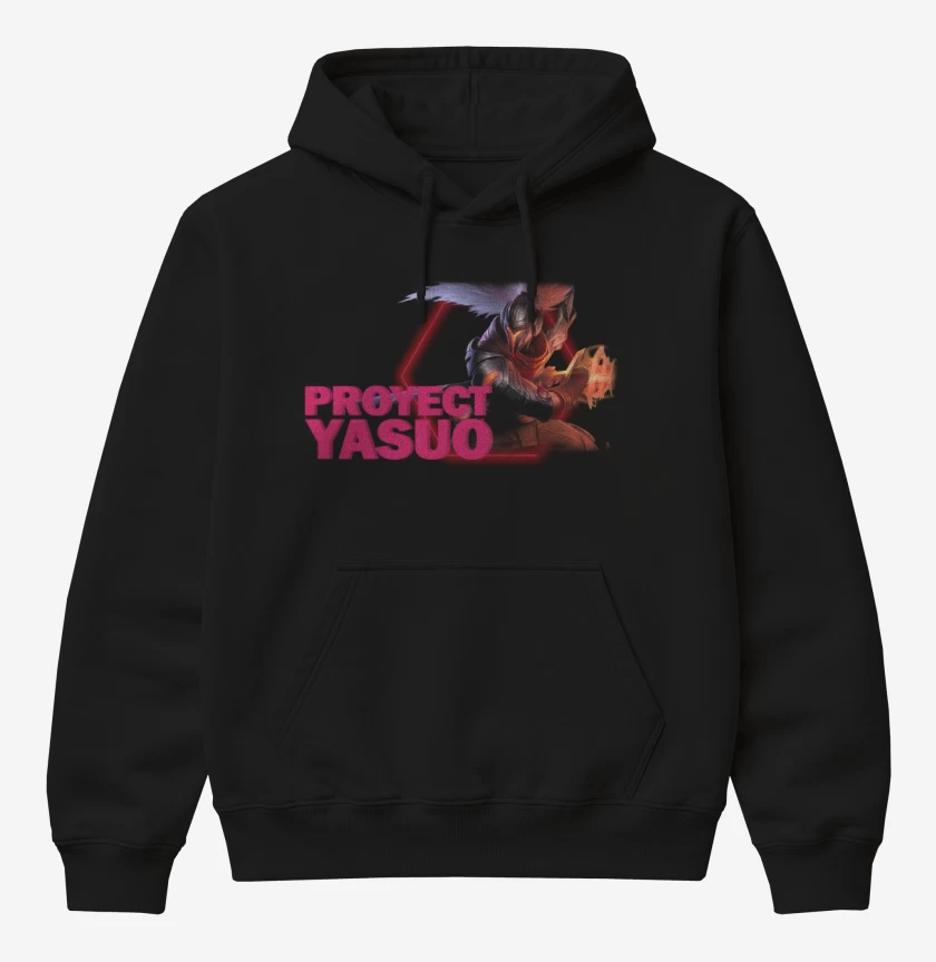 Poleron Canguro básico Negro de Proyect Yasuo 2