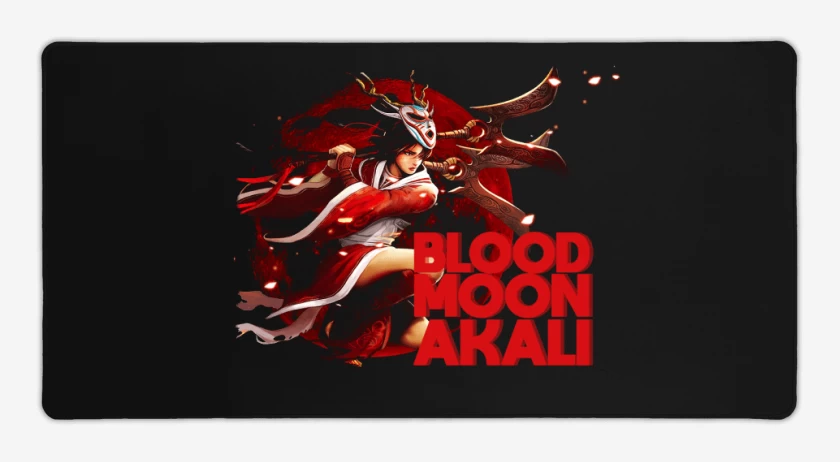 Mouse pad Gamer Blood moon Akali