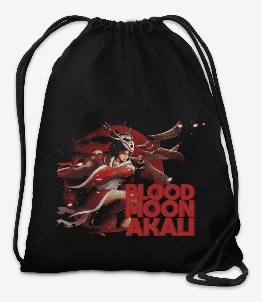 Mochila Negro de Blood moon Akali