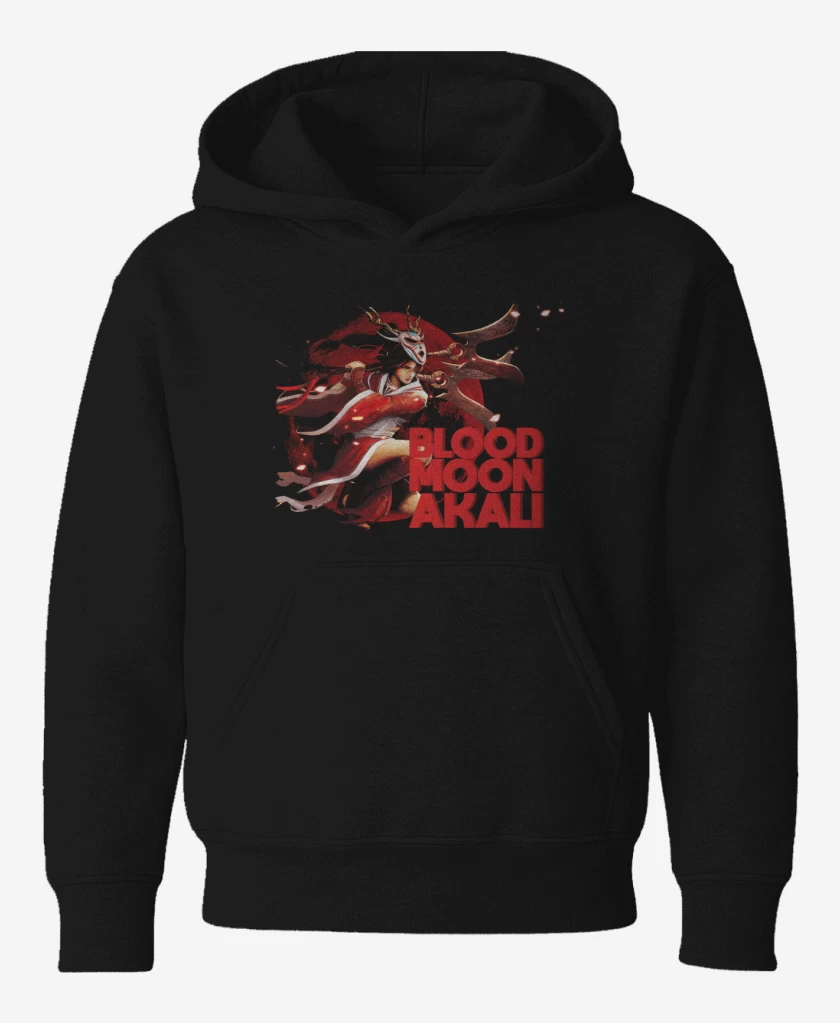 Poleron de niño Negro de Blood moon Akali