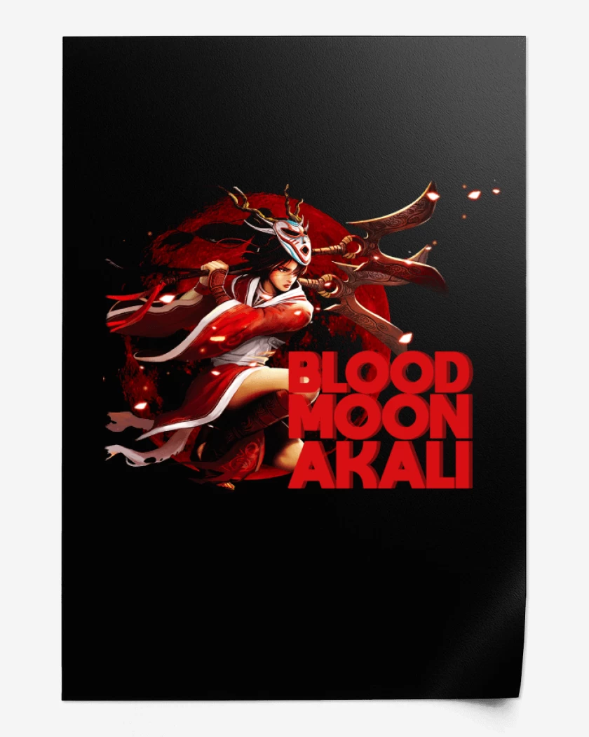 Print Blood moon Akali