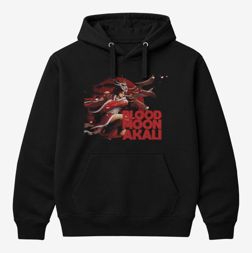 Polerón Canguro Negro de Blood moon Akali