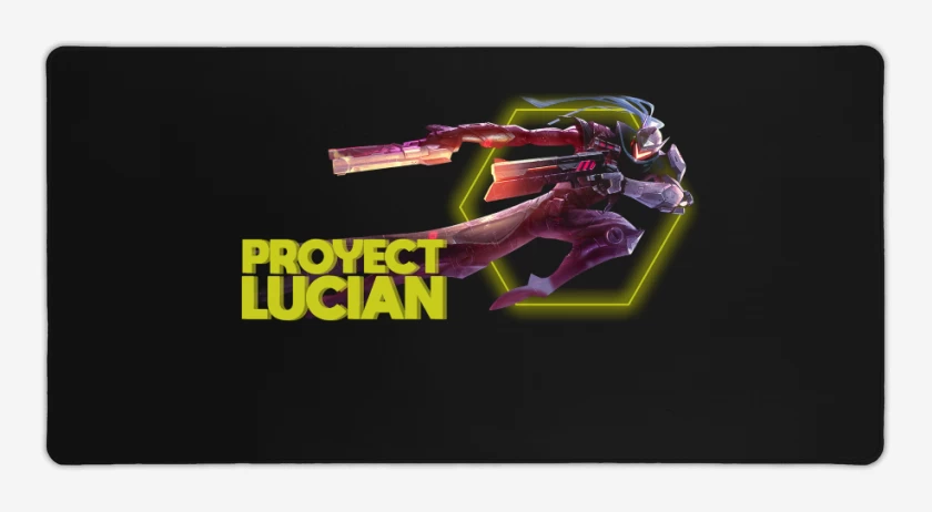 Mouse pad Gamer Negro de Proyect Lucian