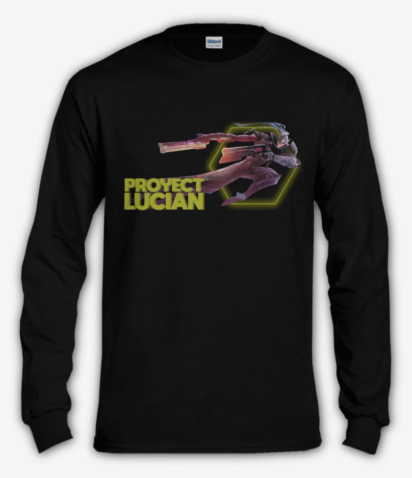 Polera manga larga Negro de Proyect Lucian