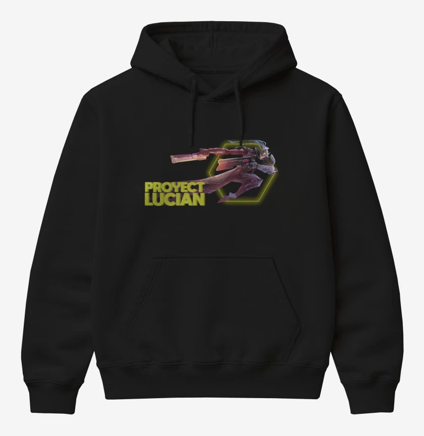 Poleron Canguro básico Negro de Proyect Lucian
