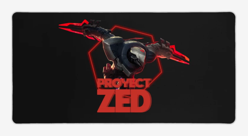 Mouse pad Gamer Negro de Proyect Zed