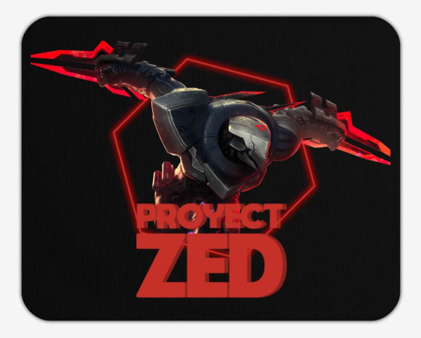 Mousepad Negro de Proyect Zed