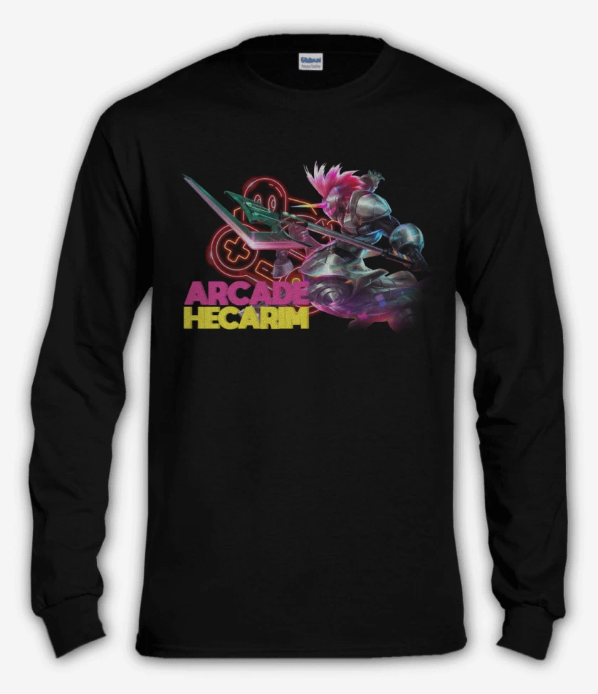 Polera manga larga Negro de Arcade Hecarim