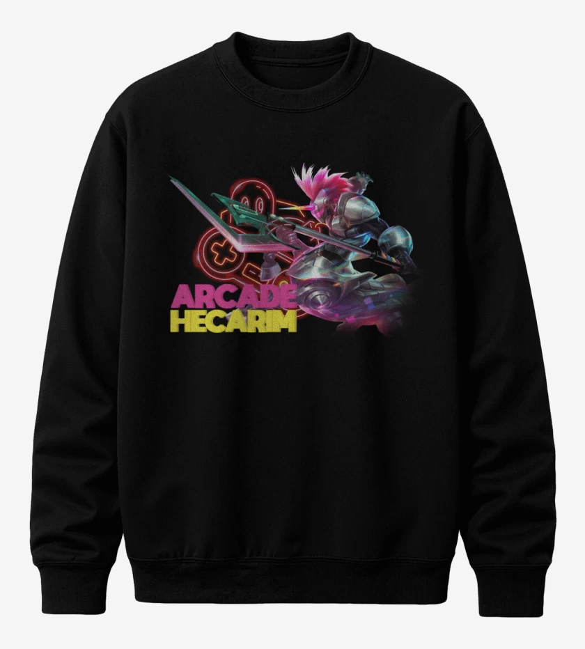 Poleron polo Negro de Arcade Hecarim