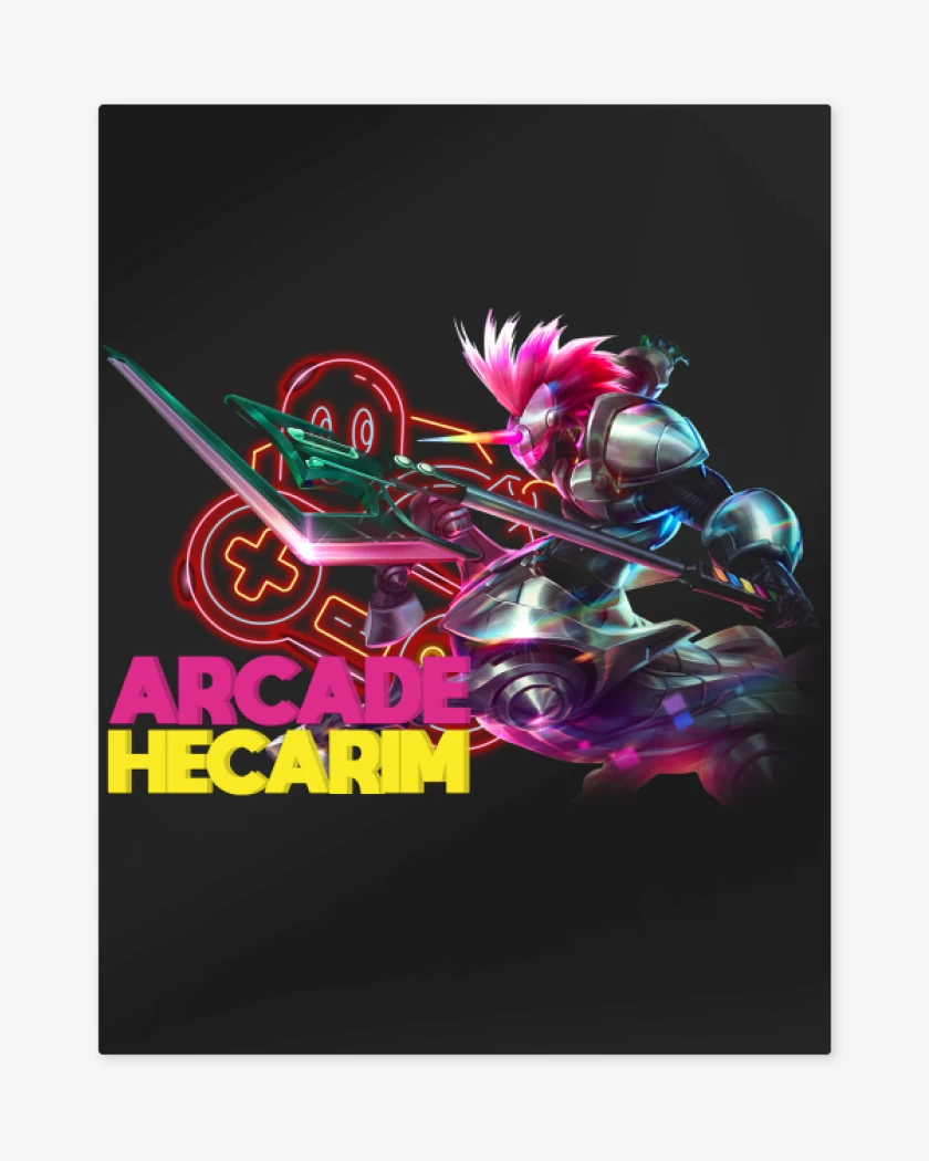Print metalico Negro de Arcade Hecarim