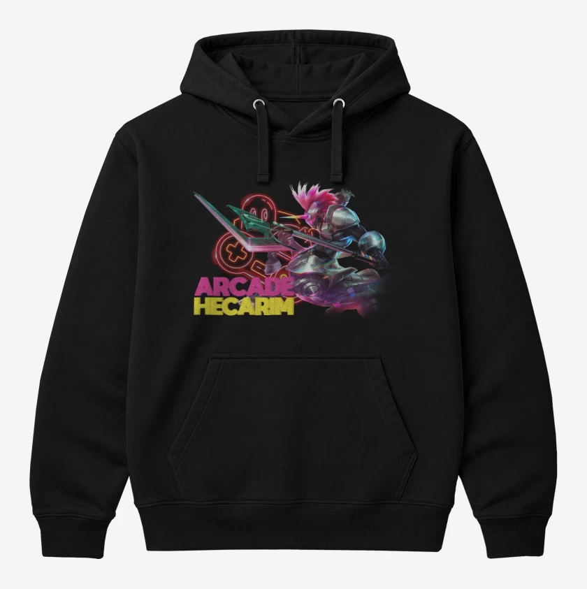 Polerón Canguro Negro de Arcade Hecarim