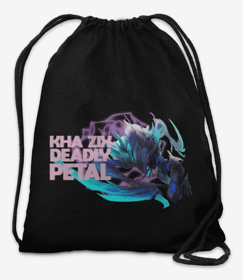 Mochila Negro de Khazix deadly Petal