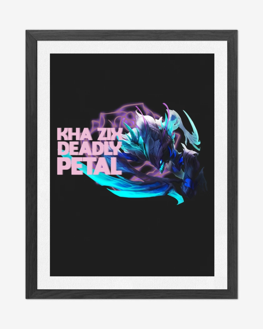 Cuadro decorativo Negro de Khazix deadly Petal