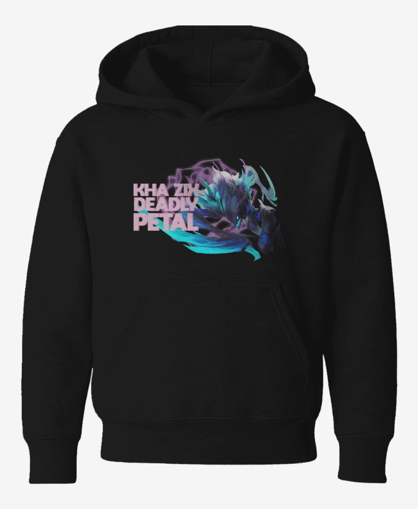Poleron de niño Negro de Khazix deadly Petal