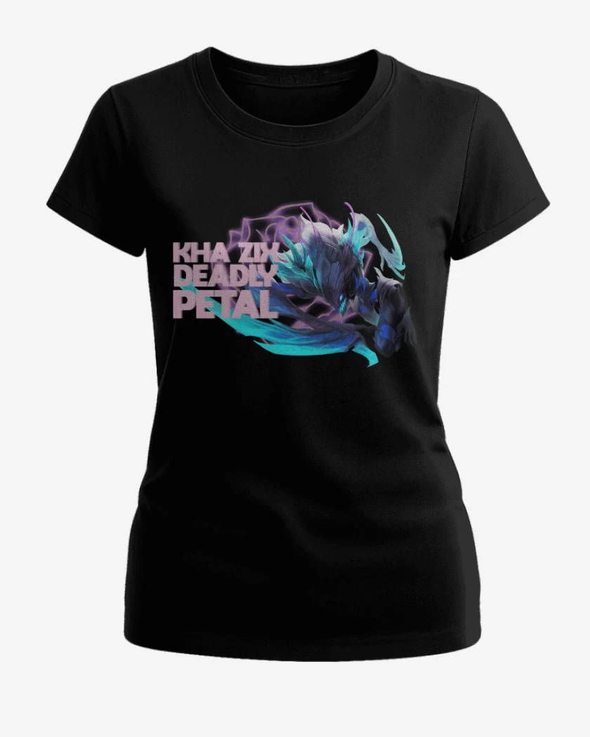 Polera de Mujer Negro de Khazix deadly Petal