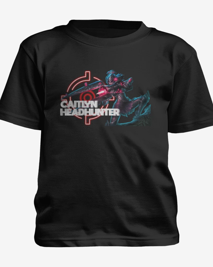 Polera de niño Negro de Caitlyn Headhunter