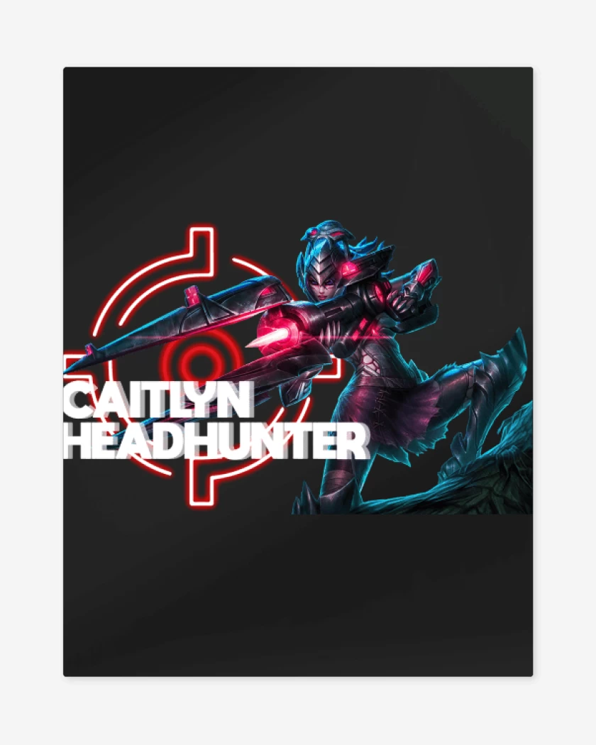Print metalico Negro de Caitlyn Headhunter
