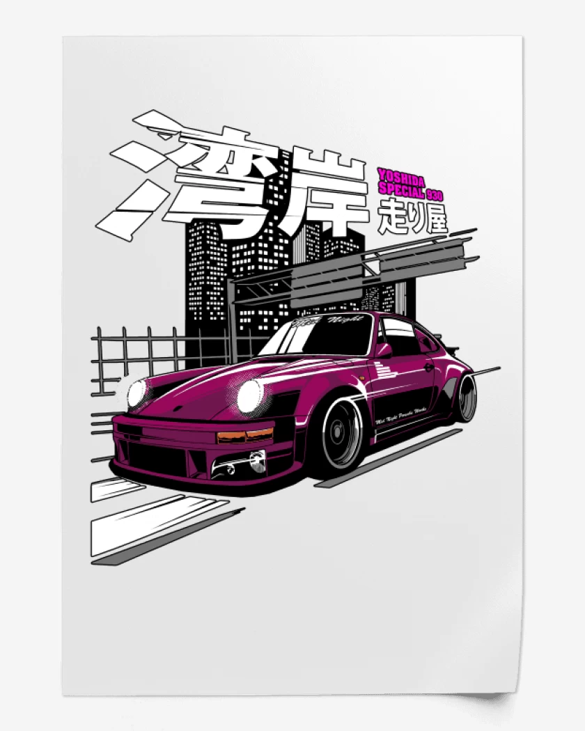 Print Yoshida Porsche 930