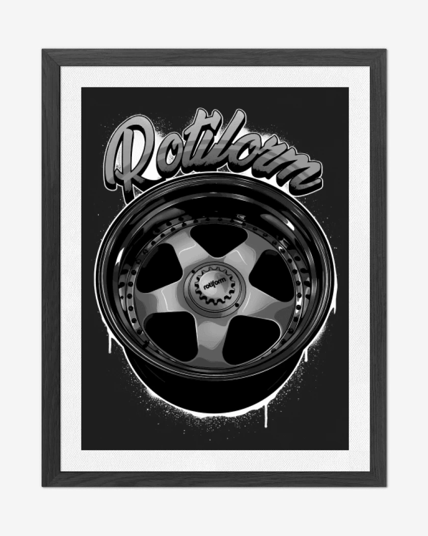 Cuadro decorativo Negro de Rotiform