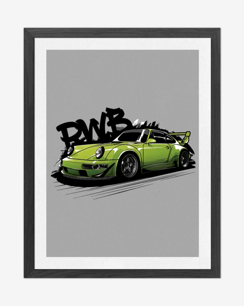 Cuadro decorativo Porsche RWB