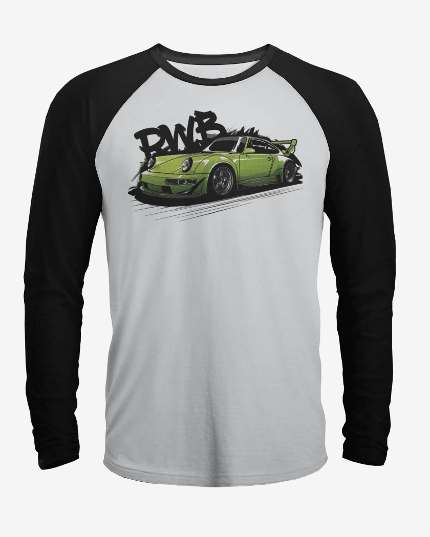 Polera Raglan Porsche RWB
