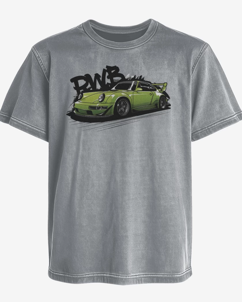 Polera desgastada Porsche RWB