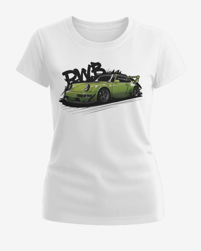 Polera de Mujer Blanco de Porsche RWB