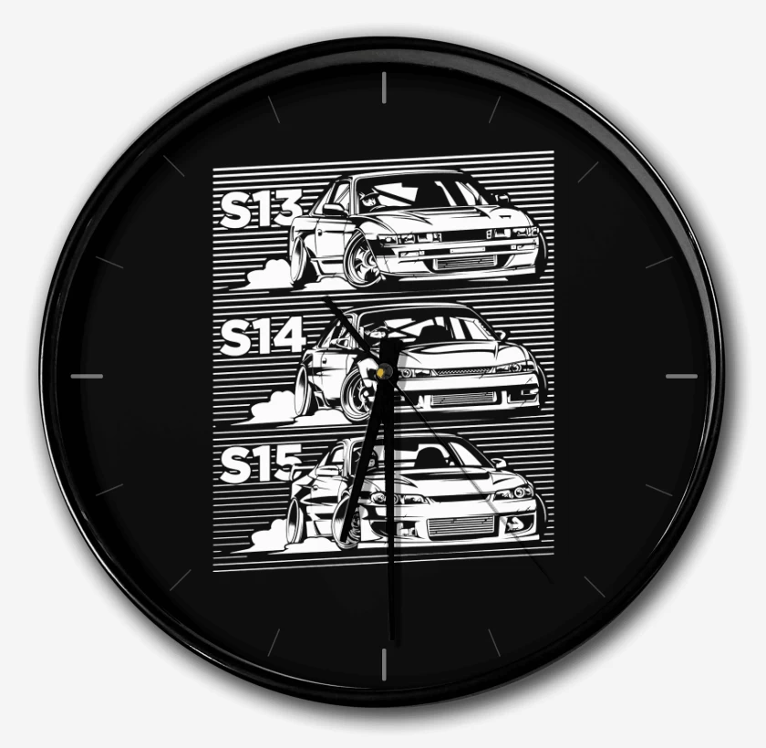 Reloj Negro de Nissan Silvia 2