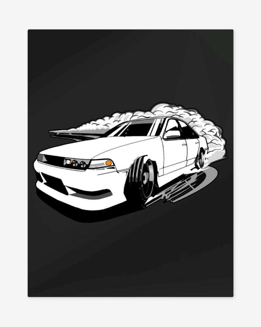 Print metalico Negro de Nissan Cefiro A31
