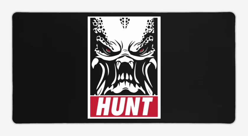 Mouse pad Gamer Negro de Hunt